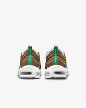 ナイキ 26cm エア マックス 97 SE ブラウン グリーン 税込定価22000円 NIKE AIR MAX 97 SE メンズ スニーカー 天然皮革 茶 緑_画像3