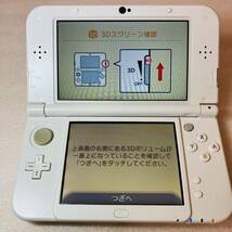  画面無傷 1円〜 Newニンテンドー3DS LL Peral White 上画面ips液晶 new3dsll パールホワイト任天堂 Nintendo _画像9