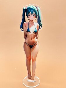 新品 人気希少品 L557 初音ミク 両面印刷アクリルスタンド　アクリルフィギュア