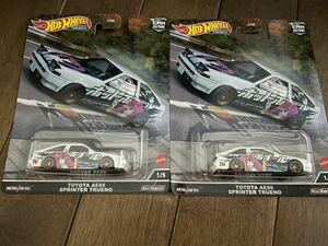 送料込2台 Hot Wheels Mountain Drifters TOYOTA AE86 SPRINTER TRUENO ホットウィール マウンテン ドリフターズ スプリンター トレノ