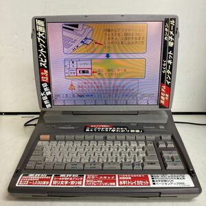 R480 CASIO Darwin GX-1000 日本語ワードプロセッサ/ワープロ 本体のみ/通電OK ジャンク品