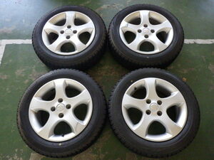 165/65R15 中古 9.9分山 4本セット 冬タイヤ アルミホイール ブリヂストン BLIZZAK VRX 15×5.5JJ PCD100 4穴 +45 2016年製 TW1288