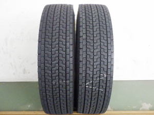 225/80R17.5 123/122L ヨコハマ ZEN 903ZW 中古 7分山 2本セット スタッドレスタイヤ 2021年製 L16802