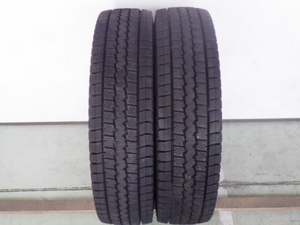 205/80R17.5 120/118L ダンロップ LT03 中古 8分山 2本セット スタッドレスタイヤ 2018年製 L16837