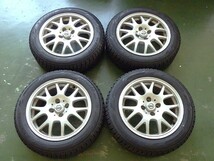 175/60R15 中古 9.9分山 4本セット 冬タイヤ アルミホイール ヨコハマ iceGUARD iG60 15×6JJ PCD100 4穴 +45 2019年製 TW1306_画像1