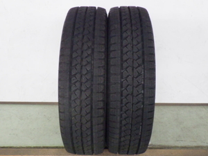 205/75R16 113/111L ブリヂストン W979 中古 9分山 2本セット スタッドレスタイヤ 2017年製 L16883