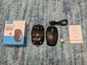 0511u1707　iClever ワイヤレスマウス bluetooth 無線 充電式 MD179 同梱不可
