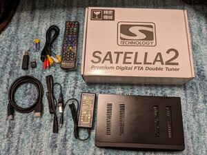 0511u2842　サテラ2 SATELLA2 無料衛星放送FTA ダブルチューナー 同梱不可