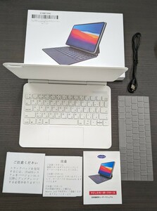 0511u2711　日本語配列 マジックキーボード EAMPANG ipad 第10世代 10.9インチ 2022(A2696 A2757 A2777) ホワイト 同梱不可