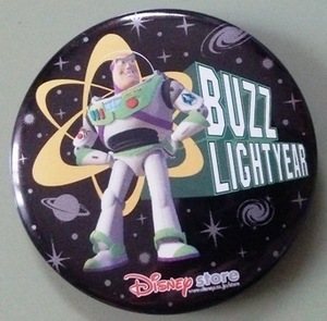 レトロ　Disney store　ディズニー　BUZZ LIGHTYEAR　バズ・ライトイヤー　缶バッジ　ディズニーストア　バッジ　非売品