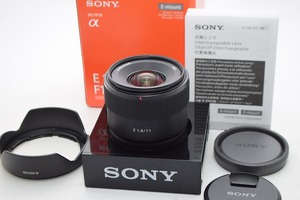 美品★SONY ソニー E 11mm F1.8 SEL11F18★元箱付・レンズフード付