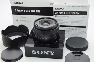 美品★SIGMA シグマ 24mm F3.5 DG DN SONY Eマウント ソニー用★元箱付