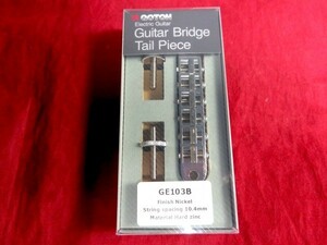 ★新品セール/最安値★GOTOH／GE103B-N◆国産 高品質 高精度 Gibson レスポール LP◇ナッシュビル ブリッジ 10.4mmピッチ Nickel/ニッケル