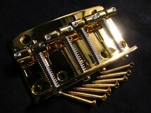 ★新品セール/最安値！★GOTOH／203B-4-GG◆国産 高品質 高精度！ ４弦 Bass用ブリッジ ゴトー G/Gold/ゴールド_画像2