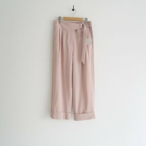 2022 未使用 / humoresque ユーモレスク / JS2401 waist belt straight pants パンツ 38 / 2211-0964