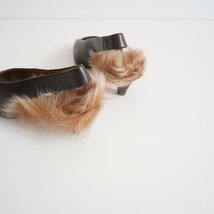 2022AW / アパルトモンL'Appartement購入品 BRENTA ブレンタ / Back Strap Mule with Fur ミュール 39 / 2210-1311_画像3