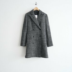 2022 / unused / Theory theory / Noelle Tweed DB Blazer DR R tweed b leather jacket 0 / 01-2405200 / 2302-0707