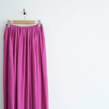 2023 / humoresque ユーモレスク / gather skirt magenta スカート 36 / KA1301 / 2304-0387_画像2