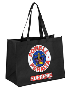 Powell Peralta (パウエル・ペラルタ) エコバッグ トートバッグ カバン Supreme Non-Woven Shopping Bag - Black 12 x 16 スケボー