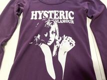 希少 HYSTERIC GLAMOUR ヒステリックグラマー ヒスガール　美品 ロンＴ カットソー　Ｔシャツ 名作　人気柄 NO.23040_画像3