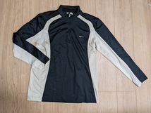 中古 NIKE 長袖 ハーフジップ ジャケット XL 2L LL ゴルフ 黒 ブラック ナイキ シャツ 即決_画像1