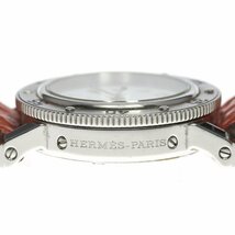 エルメス HERMES CL5.210 クリッパー ダイバー デイト クォーツ レディース _777142_画像5