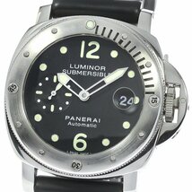 訳あり パネライ PANERAI PAM00024 ルミノール サブマーシブル ピカサブ スモールセコンド 自動巻き メンズ 箱・保証書付き_770790_画像1