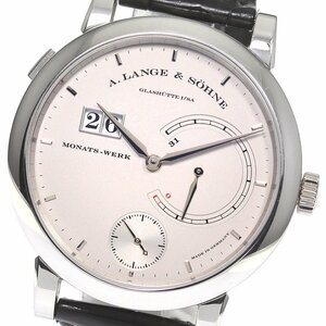 Lange &amp; Zone A.Lange &amp; Sohne 130.025F/LS1302AC Lange 31 Pt950 Небольшой подержанный мужской внутренний ящик и гарантия _764893