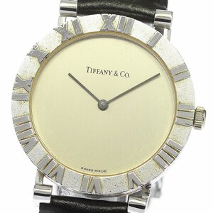 ティファニー TIFFANY&Co. M0640 アトラス クォーツ メンズ 保証書付き_782190