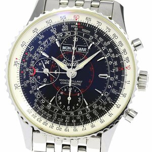  Breitling BREITLING A21330 Montbrillant da тигр Triple календарь хронограф самозаводящиеся часы мужской с гарантией ._780254