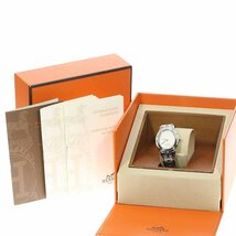 エルメス HERMES CO1.210 クリッパー オーバル クォーツ レディース 良品 箱・保証書付き_782063_画像2