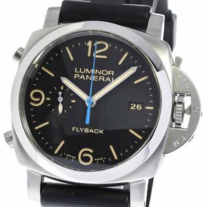 パネライ PANERAI PAM00524 ルミノール クロノ フライバック クロノグラフ デイト 自動巻き メンズ 良品 _780057