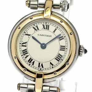 カルティエ CARTIER パンテールSM ラウンド 1ロウ クォーツ レディース _741084【ev15】