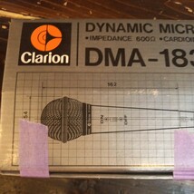 N4237 美品 Clarion ダイナミックマイクロフォン DMA-183 マイク MICROPHONE イベント カラオケ コード 有線 スタンド 送料全国一律1040円_画像8