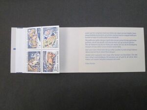 52☆スウェーデン・未使用☆1987年・クリスマス（4種４枚・切手帳）
