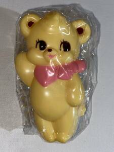 swimmer* bear Chan. hair brush * cream yellow * unopened * retro animal series * folding * mirror attaching * portable *chi-p. cute 