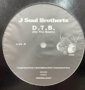 レコード J Soul Brotherts D.T.B. do the basic AVJT-2412 230718-132