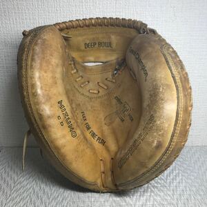 ジャンク品現状品/ミズノ/キャッチャーミット/MIZUNO CD/DEEP BOWL/Great Champion/CREST HIDE DELUX/cowhide/PROFESSIONAL MODEL