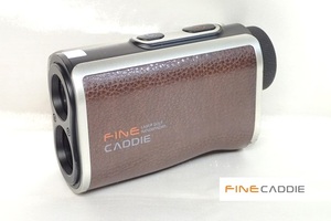 11124[M]通電確認済♪◆FINE CADDIE ファインキャディ◆レーザー距離計/FineCaddie J300/光学6倍望遠/ゴルフ/ゴルフ用品/充電式/ブラウン