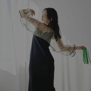 【新品タグ付き】AMERI MANY WAY AIRY VEIL DRESS ブラック Sサイズ