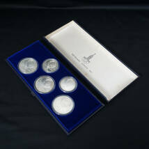 中古 1980年 モスクワオリンピック 記念硬貨 競技 10ルーブル 5ルーブル 5枚セット ケース付 銀貨 シルバー 記念コイン 記念メダル USED_画像3