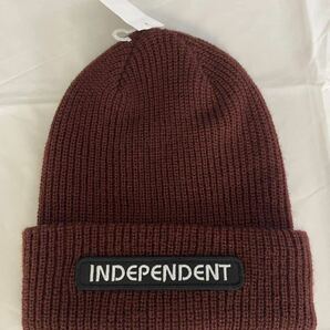 【新品】Independent Groundwork Burgundy Beanie