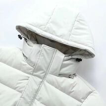 新入荷秋冬 メンズ フード付き ダウンジャケット ダウンコート 防風防寒 ロングコート スキーウェア アウター ライトダウン XLサイズ以上_画像5