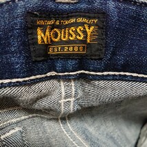  moussy マウジー スキニー スリム 美脚 ボトムス ジーンズ デニムパンツ インディゴ ブルー ユーズド加工 ストレッチ 24 ストレッチ 人気_画像5