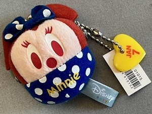 Disney baby* Disney baby * soft toy mascot bulrush . rhinoceros f[ Minnie Mouse ] key chain unused goods * not for sale Capsule toy 