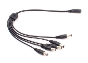 5 ответвление DC электрический кабель наружный диаметр 5.5mm× внутренний диаметр 2.1mm стоимость доставки 120 иен (DC штекер 5 разделение LED лента камера системы безопасности AC адаптор код )
