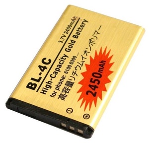 NOKIA BL-4C互換 送料固定84円　大容量970Ah バッテリー BL4C