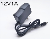 汎用 ACアダプター 12V1A 送料140円 プラグサイズ5.5×2.5～2.1mm （12V0.3A 12V0.5A 12V0.8A ) AC/DCアダプター スイッチング電源(2)_画像1