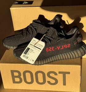 adidas YEEZY Boost 350 V2 "Core Black/Red"(2020) US8.5 26.5CM 未使用品