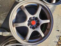 軽量7.05kgMONZA JAPAN(モンザ ジャパン) 17×7J＋42 PCD114.3-5H グレー色 ホイール4本セット_画像10